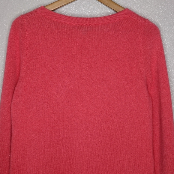 Talbots Petite Pure Cashmere Women's Pullover Knit Long Sleeve Scoopneck Sweater - Picture 5 of 12